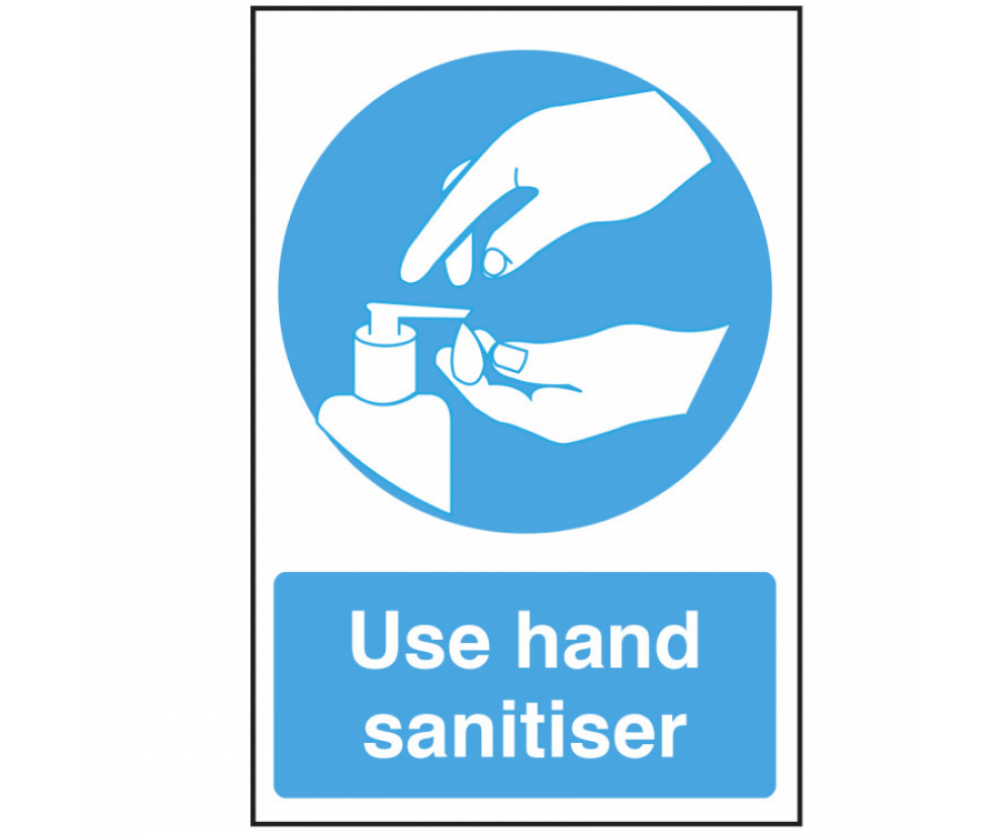 Use Hand Sanitiser Sticker