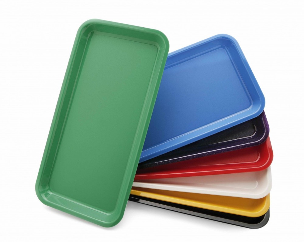 Harfield Polypropylene flat serving tray fast food tray